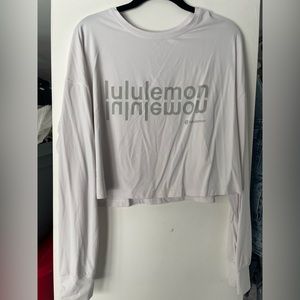 LULULEMON - White Muscle Love Long Sleeve Motif Tee